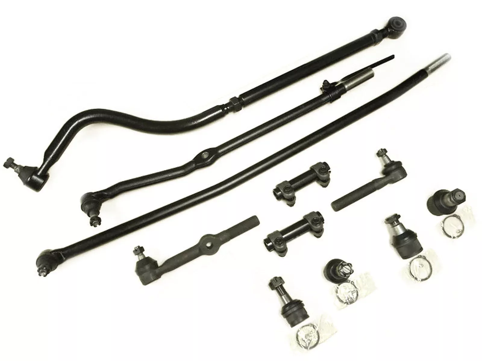 Forged Diesel 11 Piece Ball Joint, Steering, Track Bar Kit, 1994-1997 Dodge Ram 2500 3500 2WD/4WD