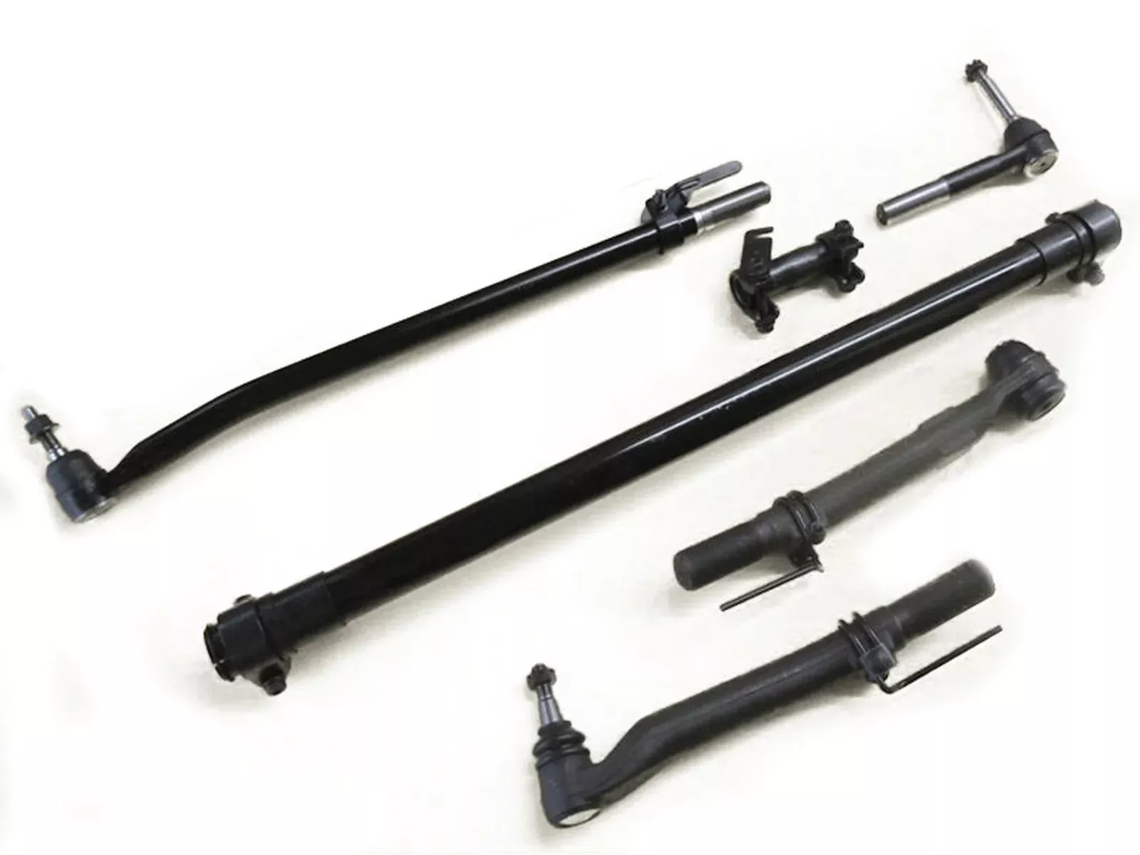 Forged Diesel 6 Piece Steering Kit, 2005-2010 Ford 6.0L 6.4L Powerstroke 4WD