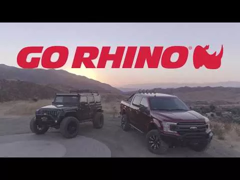 Go Rhino 104404987T - 4" 1000 Series SideSteps & Bracket Kit - Textured Black