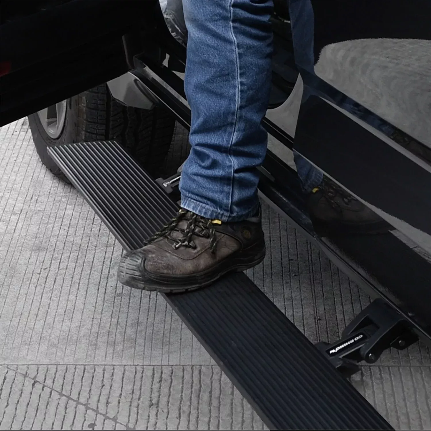 Go Rhino 20444587PC - RealTruck VoltStep Electric Running Board Kit - Textured Black