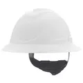 MSA V-Gard C1 Fas-Trac III Full Brim Non-Vented Hard Hat - White - 10215837