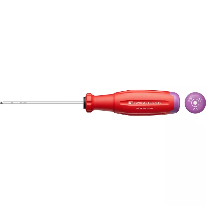 PB Swiss SwissGrip Evo Hex Ball Point Screwdriver 2.5 x 90mm