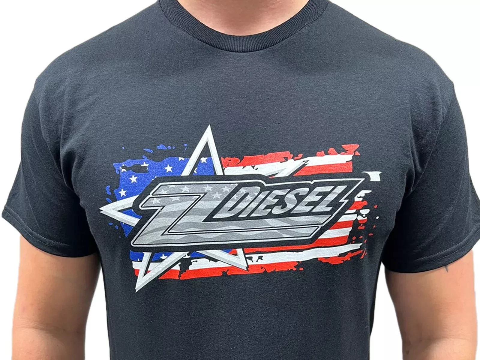 ZZ Diesel, American Flag, T-Shirt